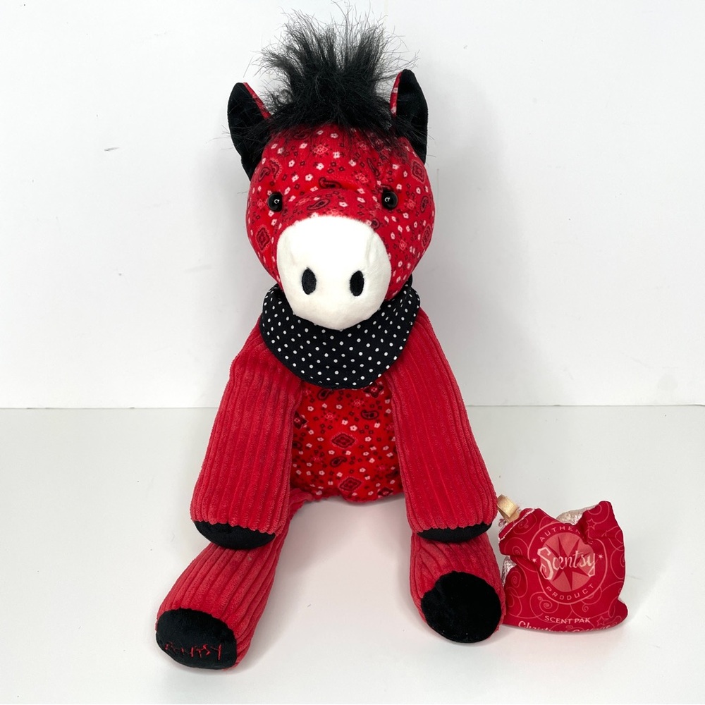 Scentsy Buddy Bandit The Horse w/Christmas Cottage Scent Pack